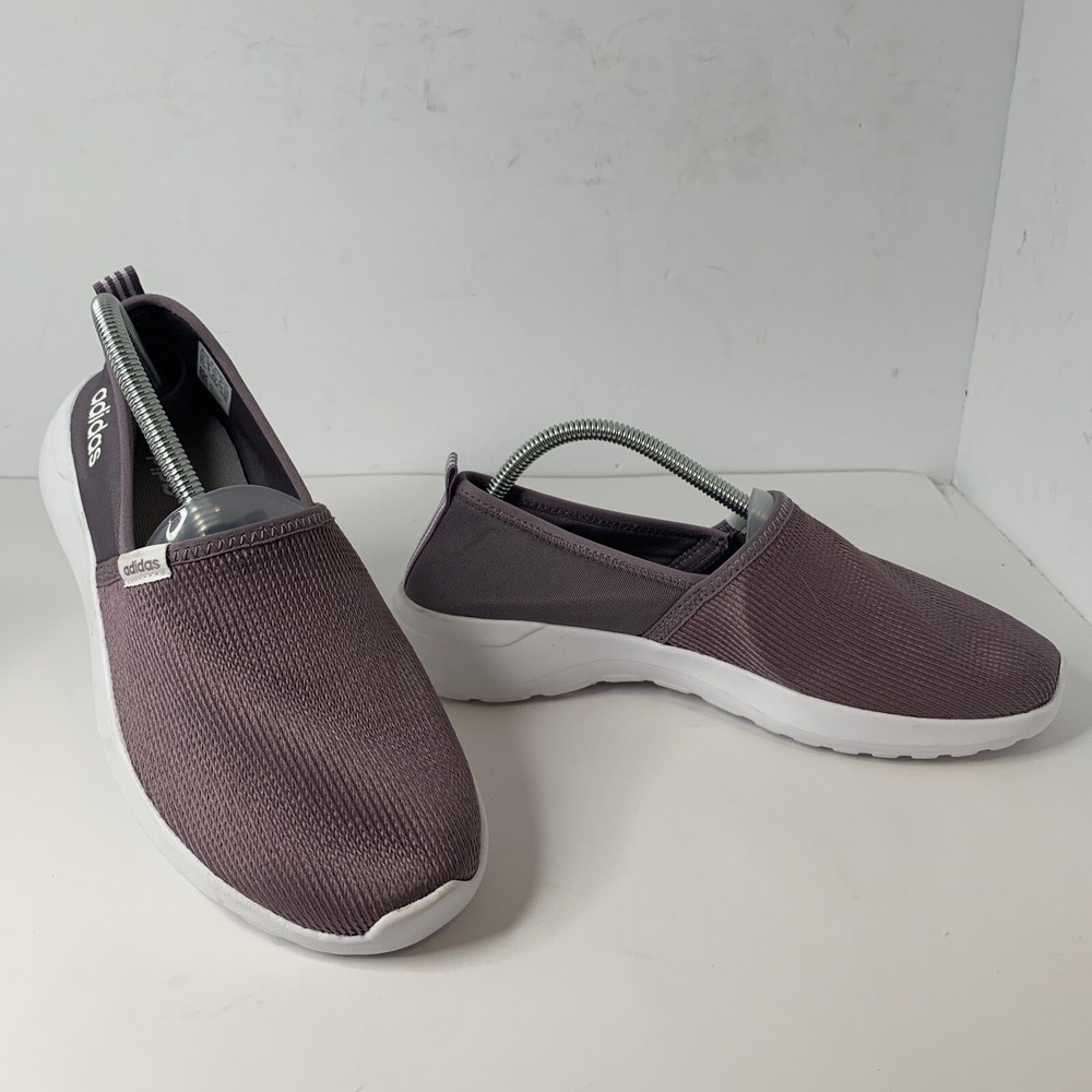 Adidas Womens Cloudfoam Lite Racer Slip-On Running Shoes Purple Size 9.5 M‎ US